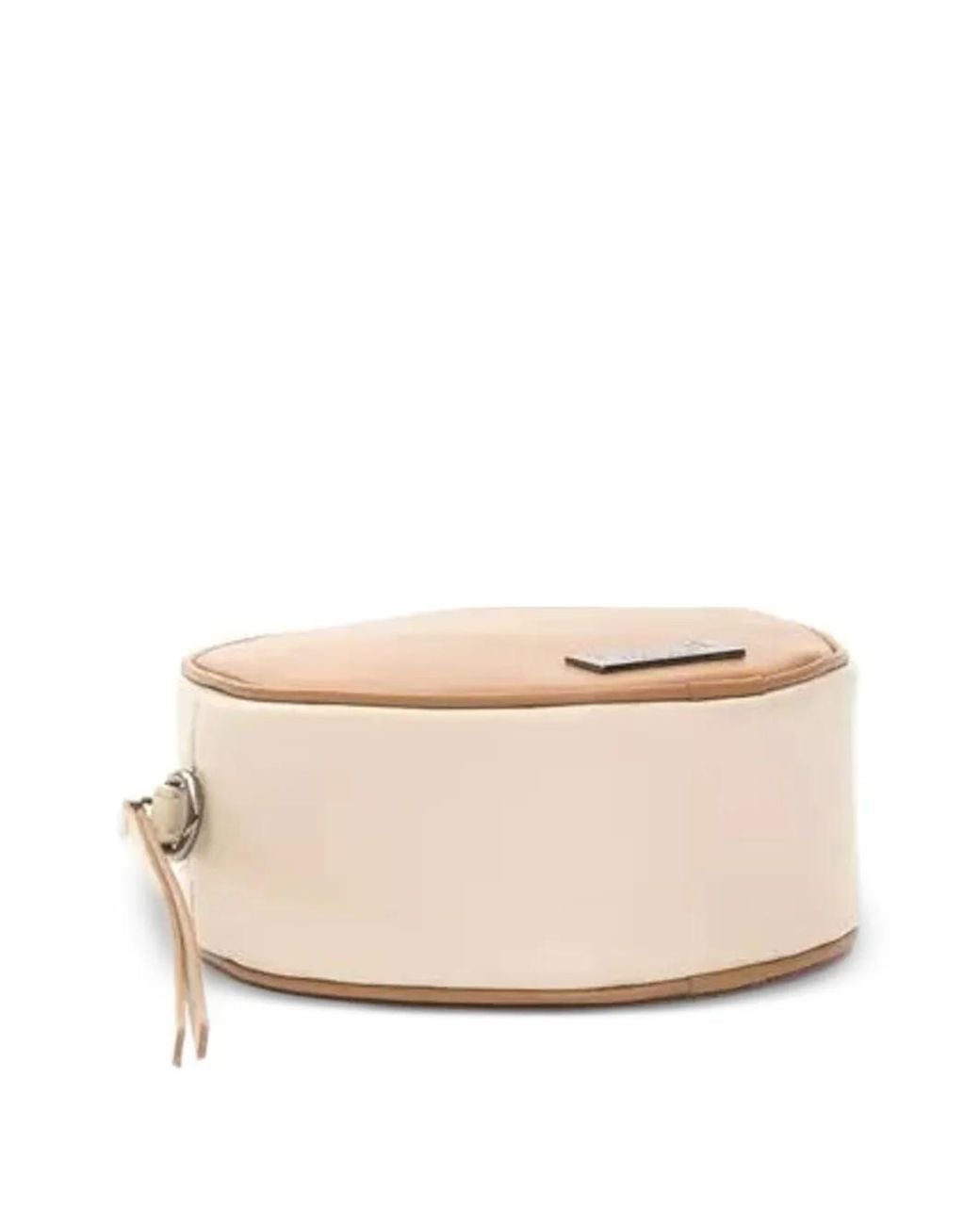 Pompei Donatella Brown Round-Shape Crossbody Bag