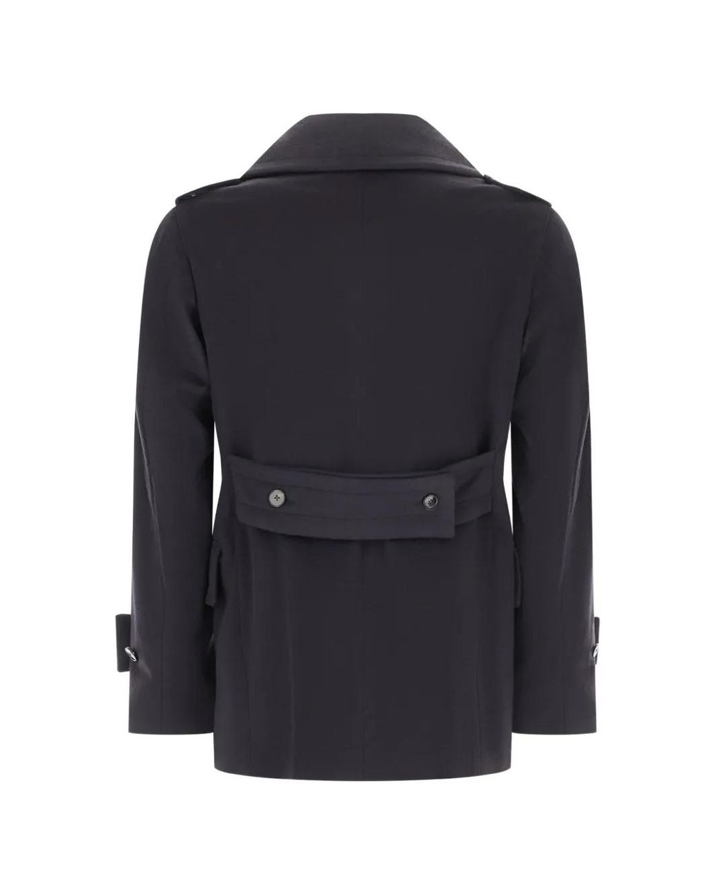 Gabriele Pasini Blue Double-Breasted Peacoat for men