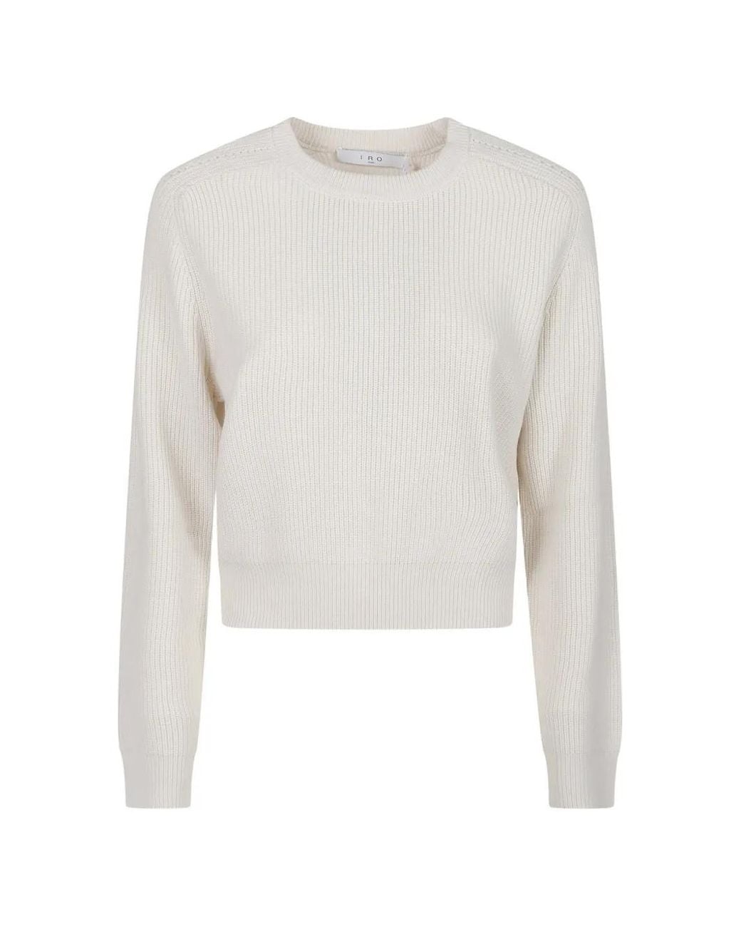 Jersey De Canalé Con Cuello Redondo IRO de color White