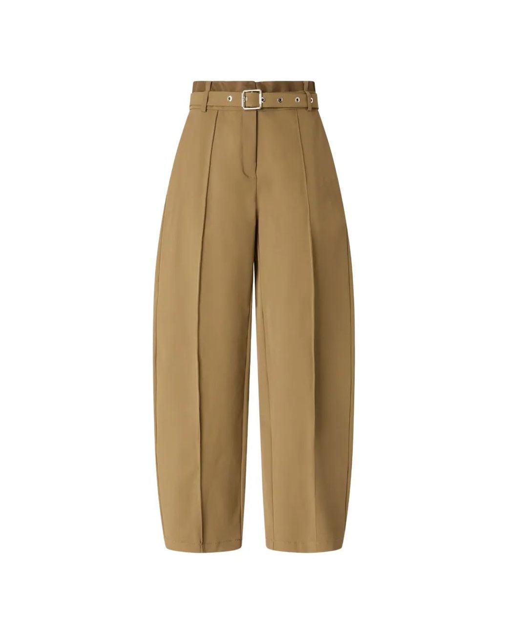 Pinko Natural Barrel-Fit Trousers With Belt