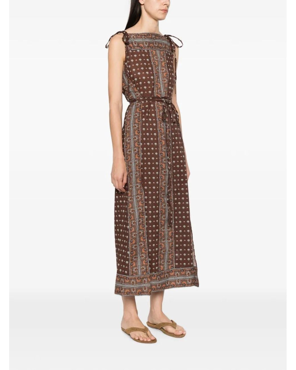 Doen Brown Robe Mi-Longue Amarante