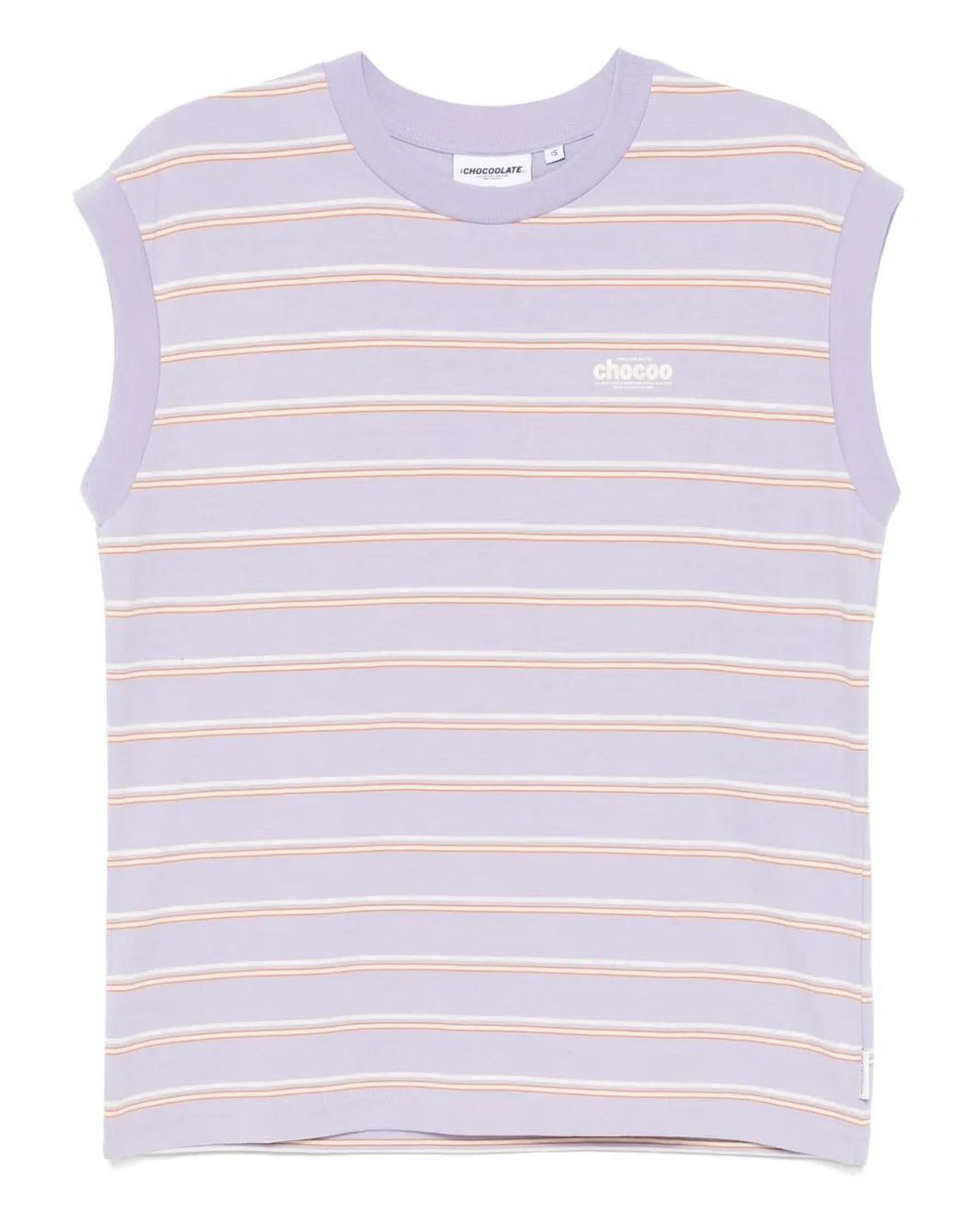 Chocoolate Purple Striped Tank Top