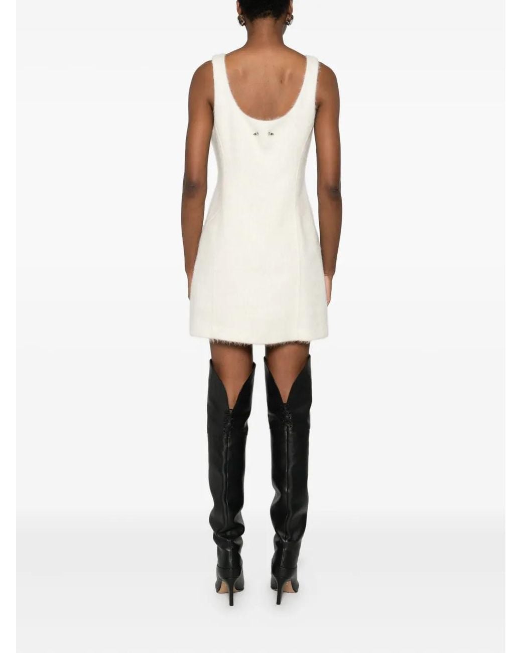 Patrizia Pepe White Soft Mini Dress