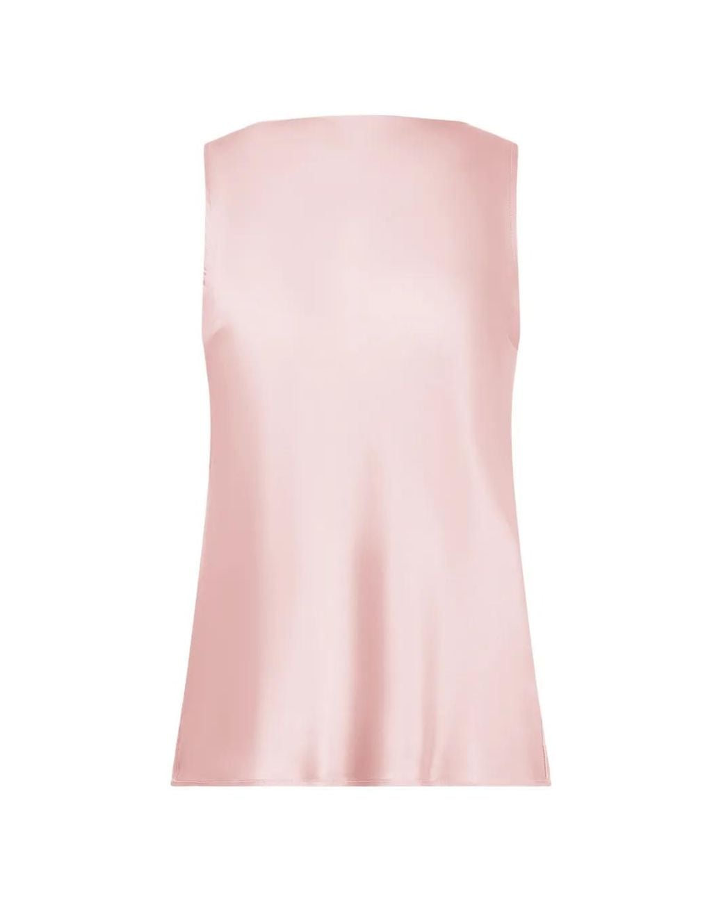 Nina Ricci Pink Draped-Back Silk Top