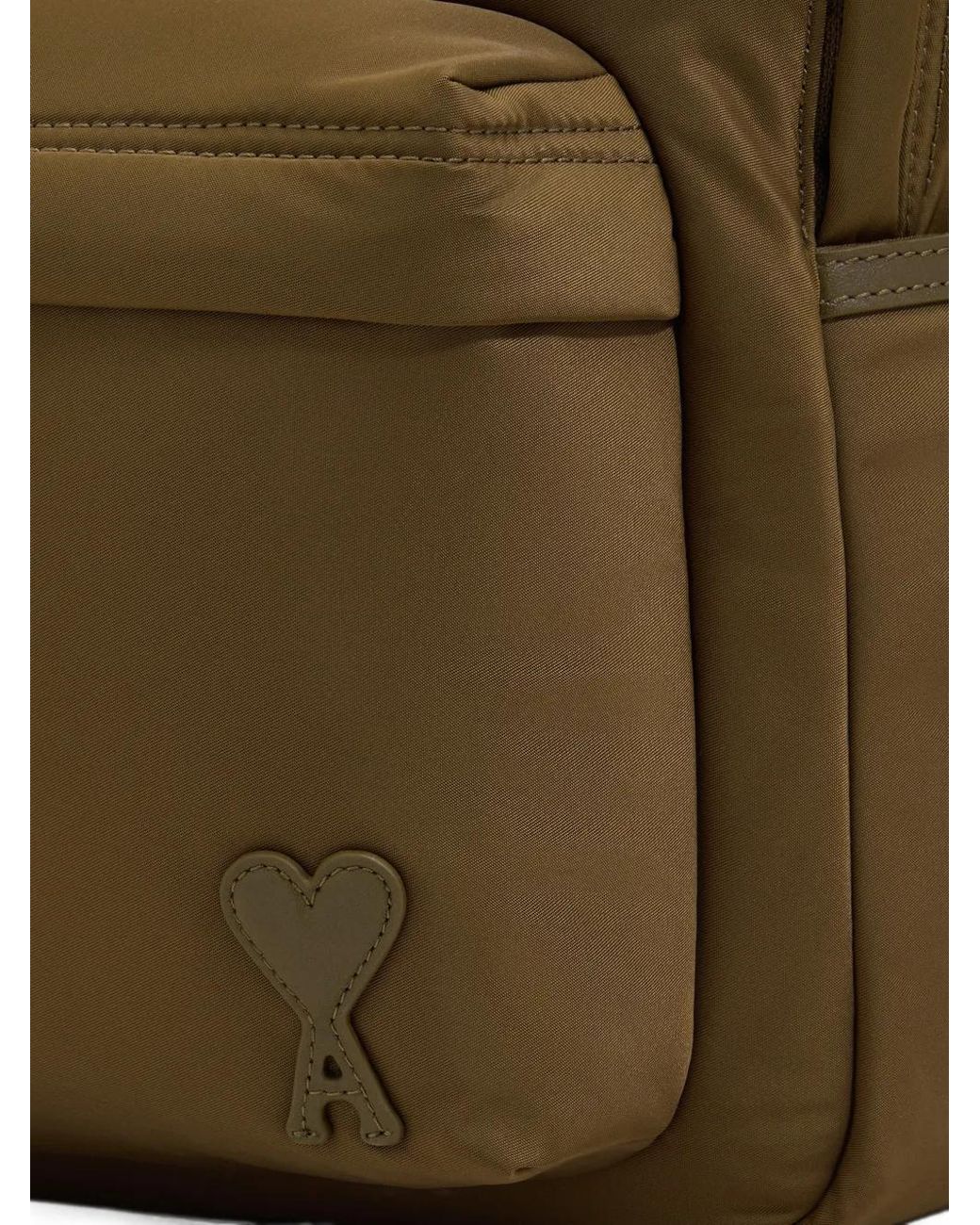 AMI Green Nylon Marcel Backpack