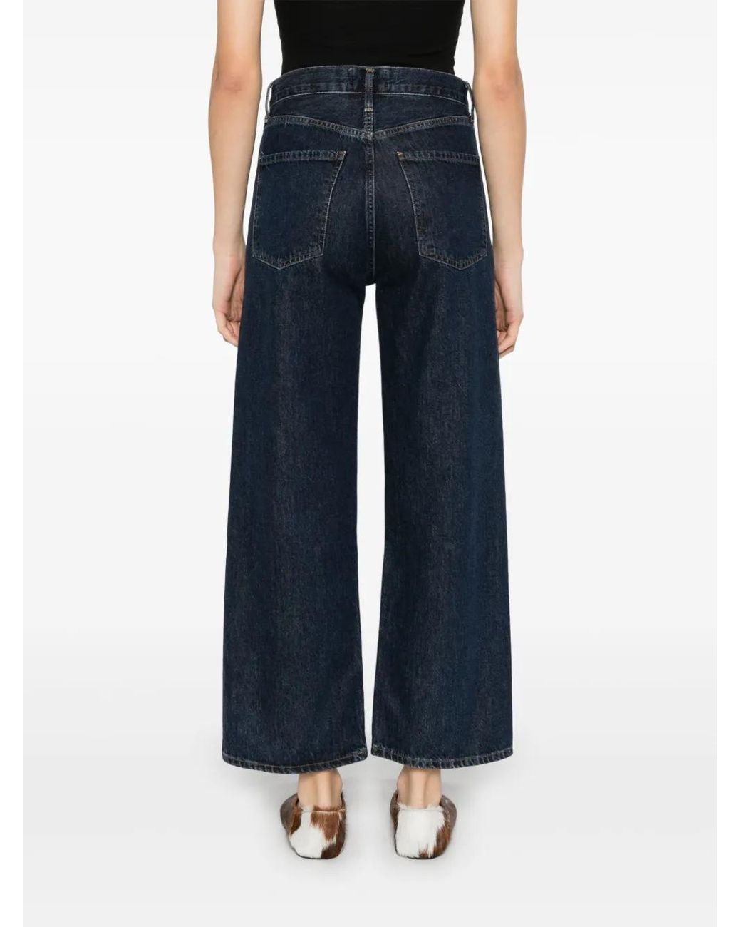 Agolde Blue Ren Wide-Leg Jeans