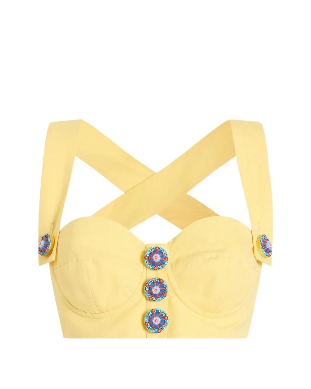 Dolce & Gabbana Yellow Cotton Top