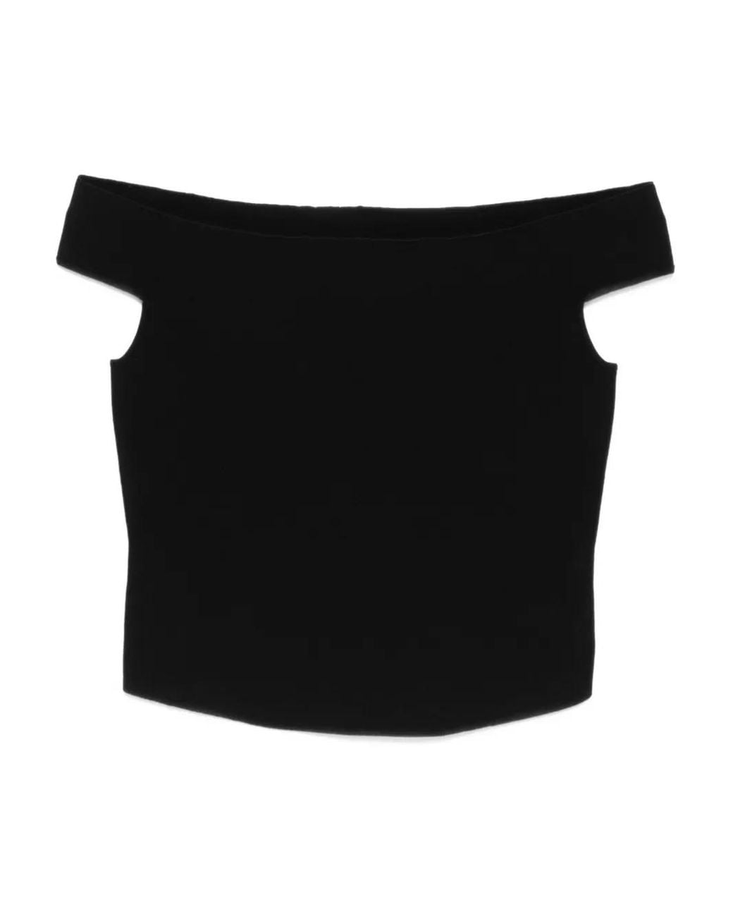 Top Dalton Con Hombros Descubiertos Jonathan Simkhai de color Black