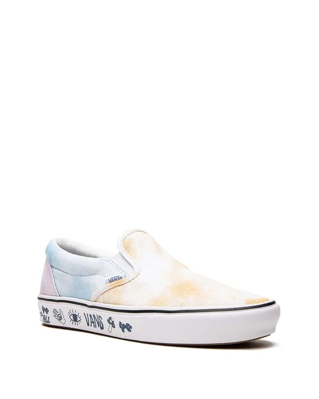 Vans White Comfycush Slip-On Sneakers