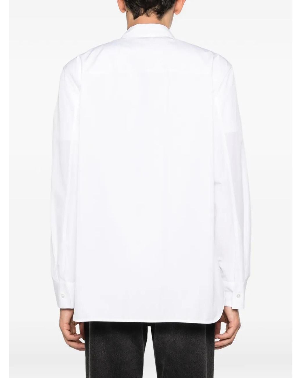 Jil Sander White Chest-Pocket Shirt for men