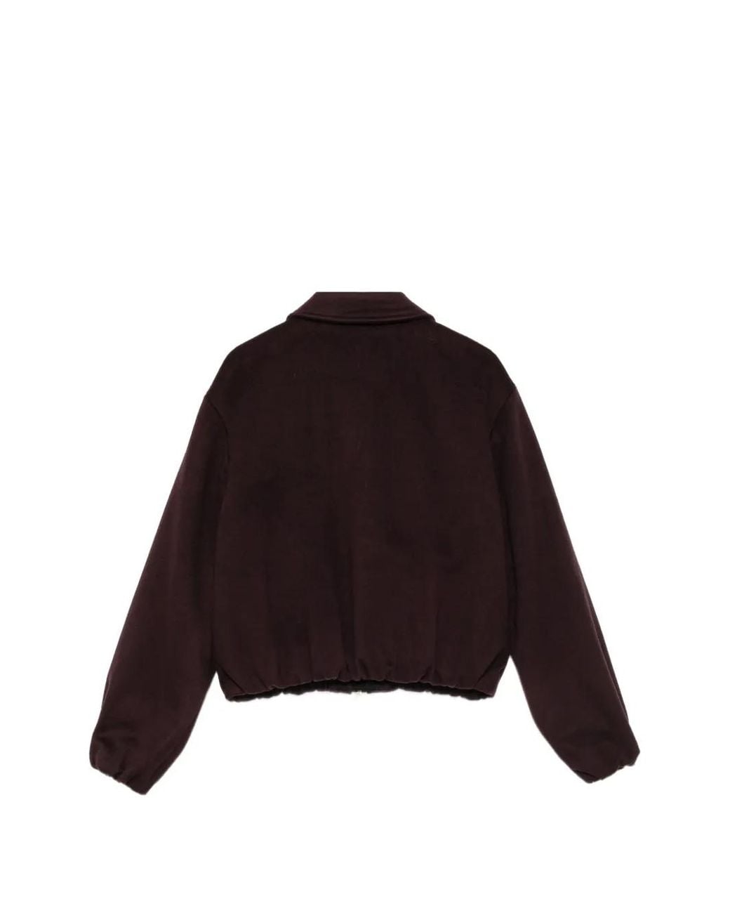 Manuel Ritz Red Zip-Up Wool-Blend Jacket