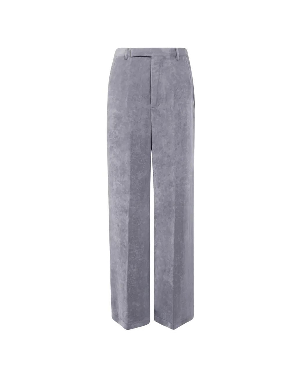 Rick Owens Gray Tower Wide Tailored Trousers