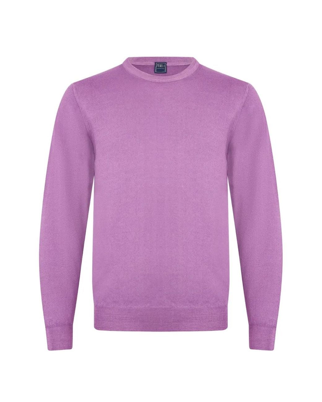 Fedeli Pullover Mit Rundhalsausschnitt in Purple für Herren