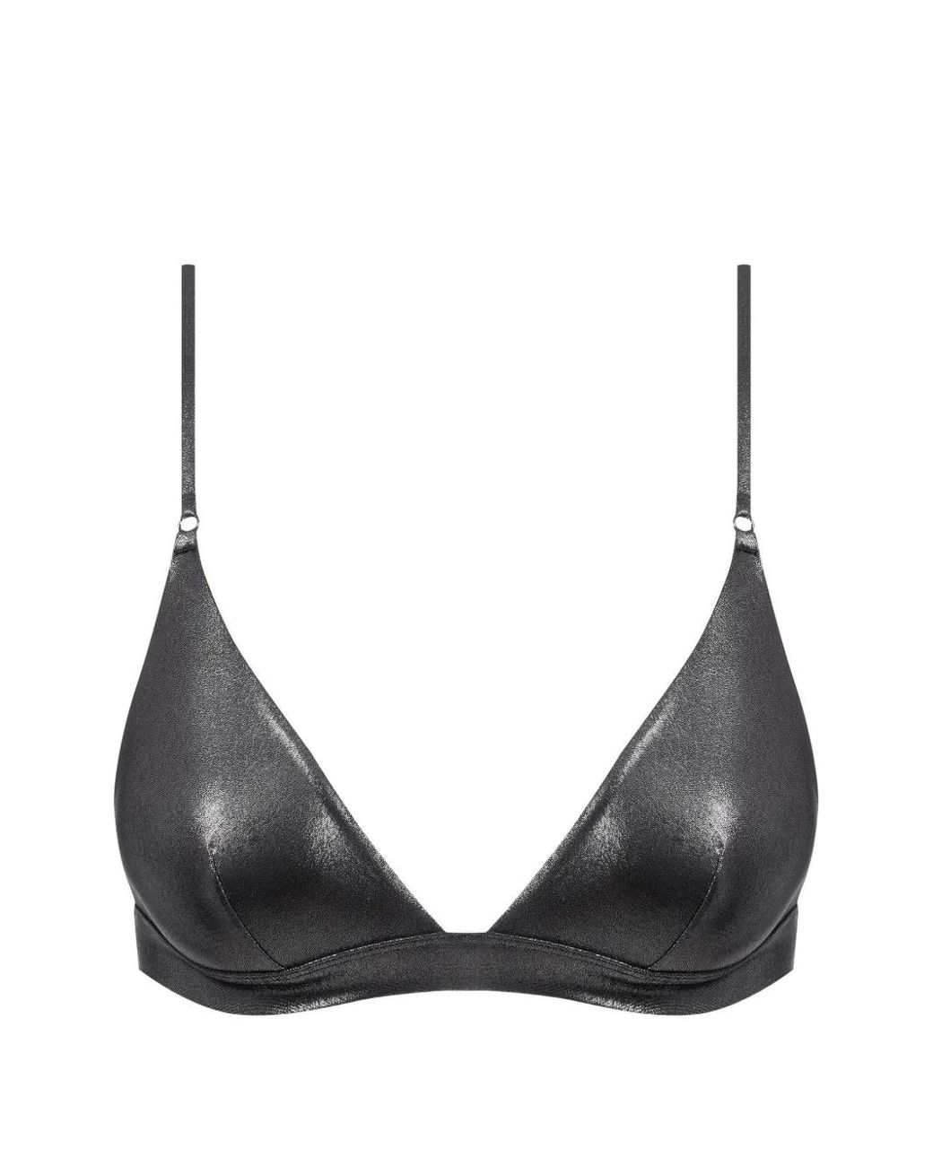 Maison Close Black Triangle-Shape Bikini Top