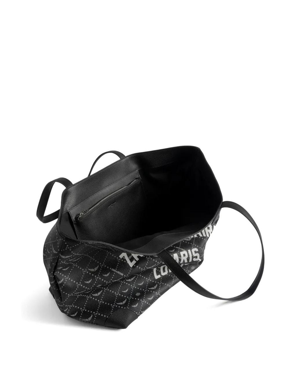 Zadig & Voltaire Black Xl Resort London Logo-Print Tote Bag
