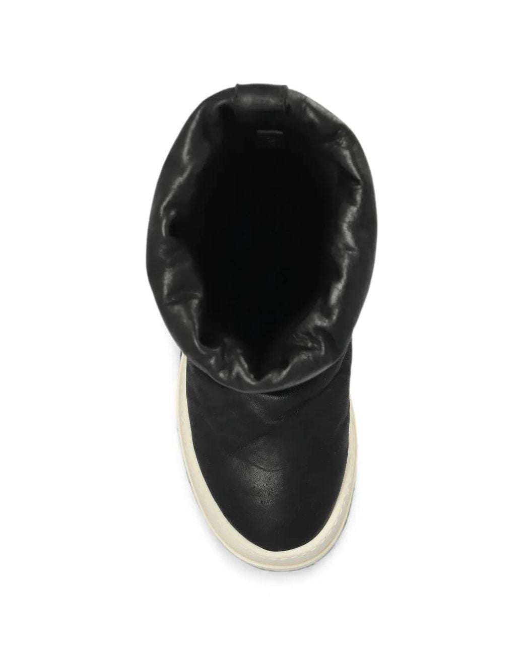 Rick Owens Black Bottines Mega Bumper Lunar En Cuir