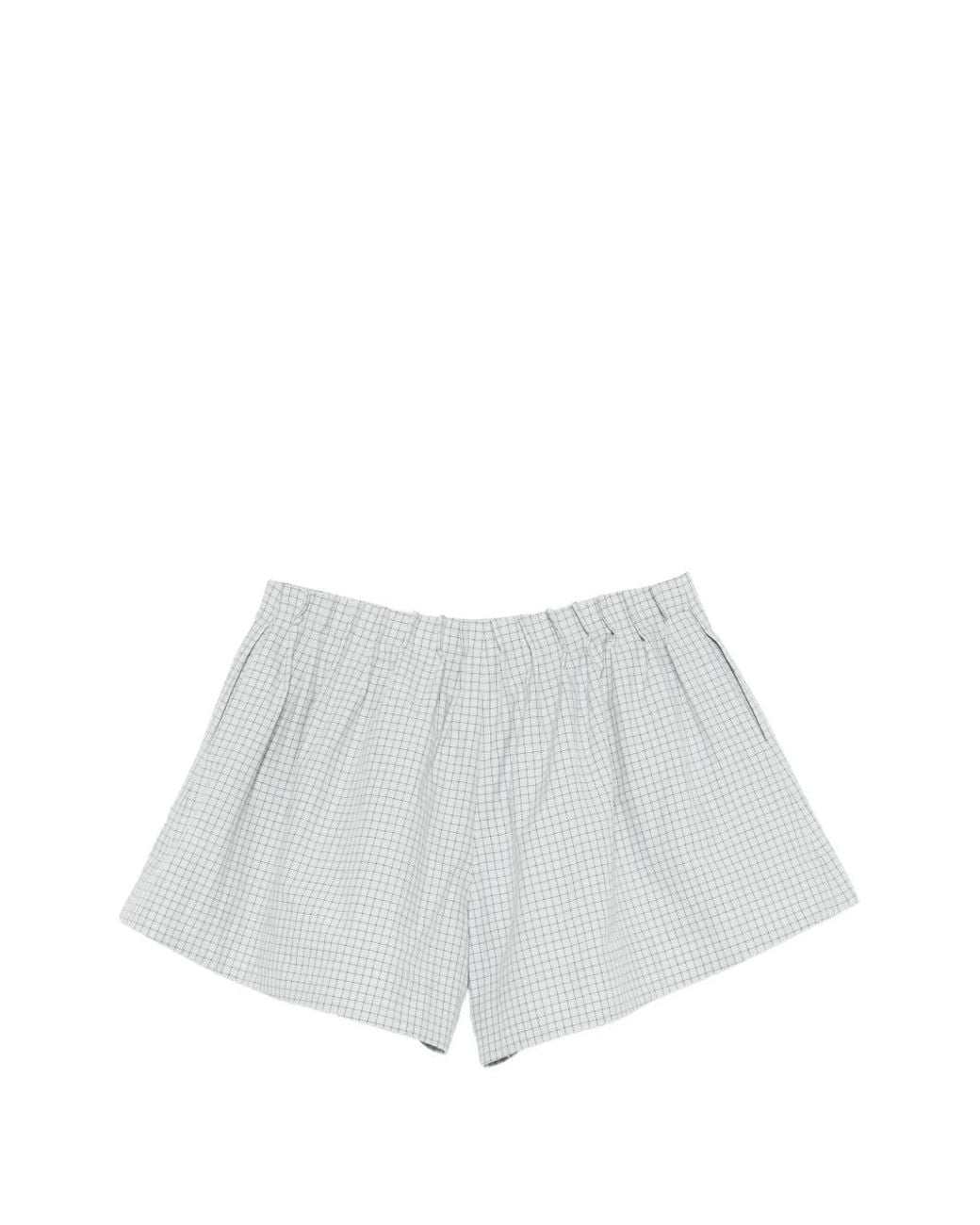 Brandon Maxwell White Lennon Shorts