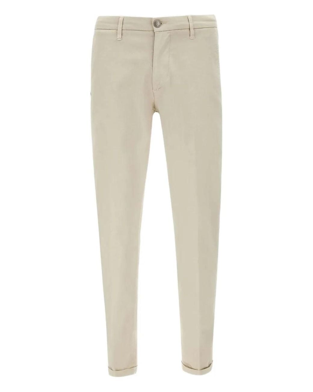 Pantalones Con Bolsillos Con Ribete Re-hash de hombre de color Natural