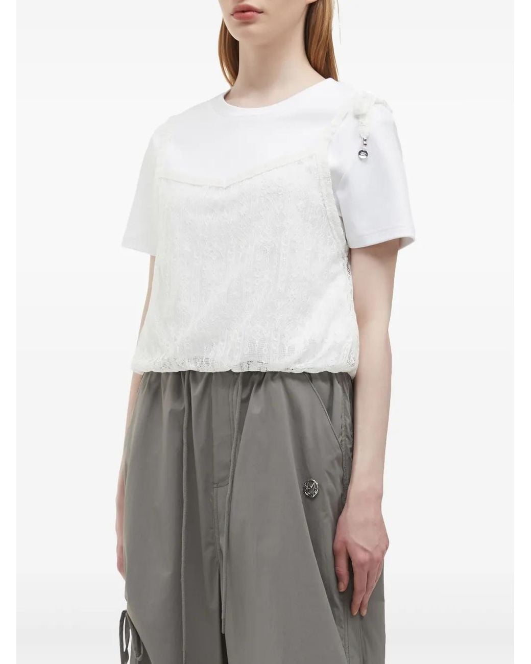 Musium Div. White Layered Top