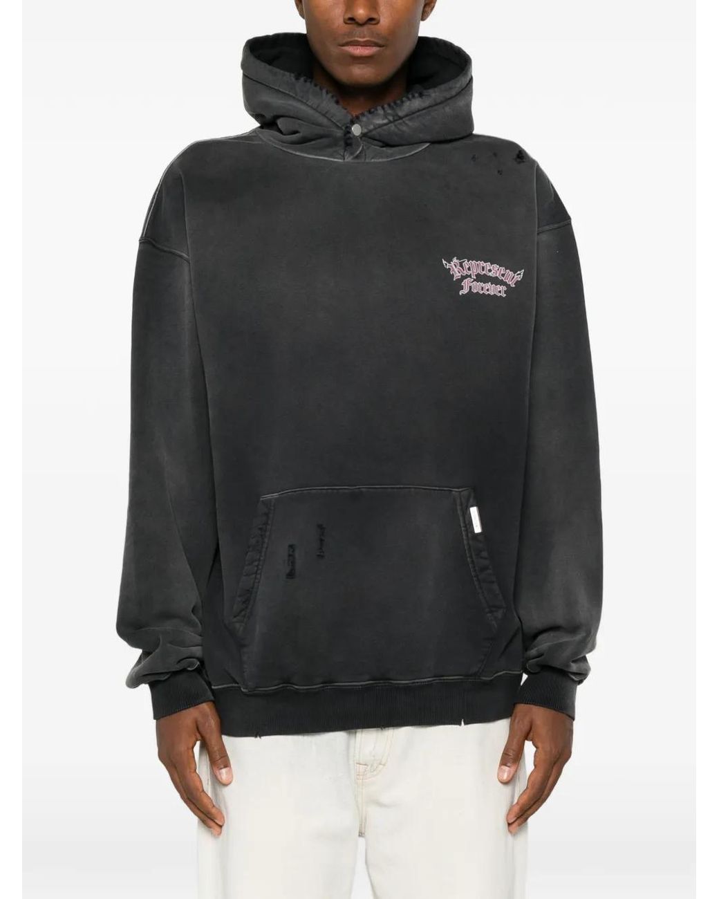 Represent Black Duality Hoodie for men
