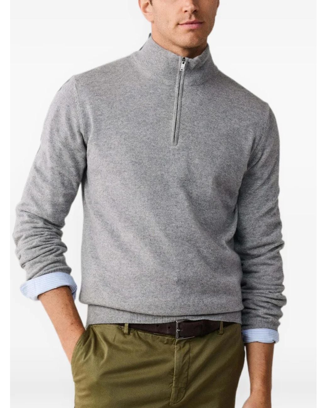 Hackett Pullover Mit Ellenbogen-Patch in Gray für Herren