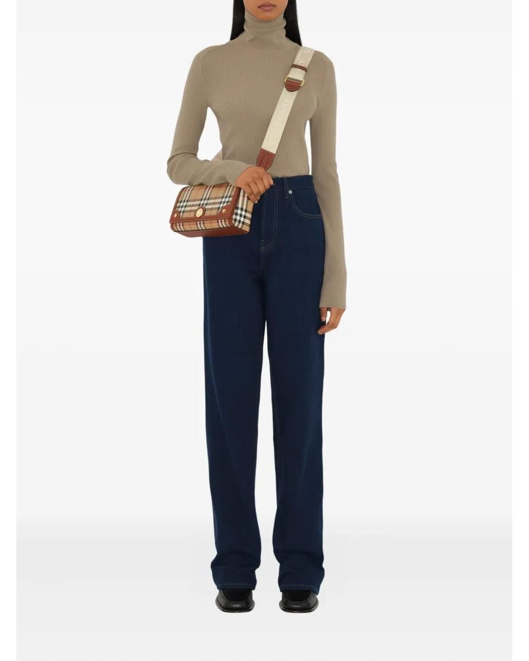 Burberry Brown Note Tote Bag