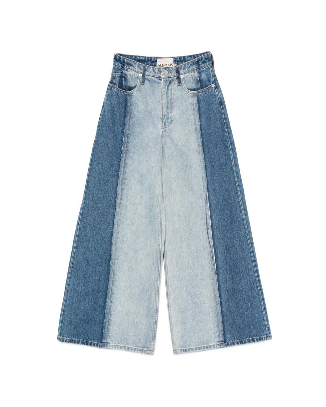 ALÉMAIS Blue Jacones Panelled Jeans
