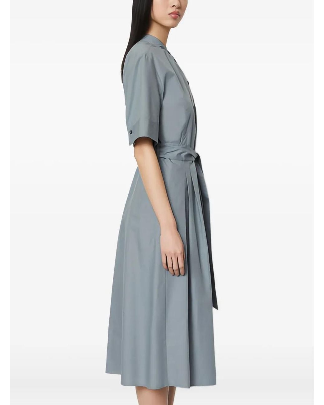 Marc O' Polo Blue Buttoned Shirt Dress