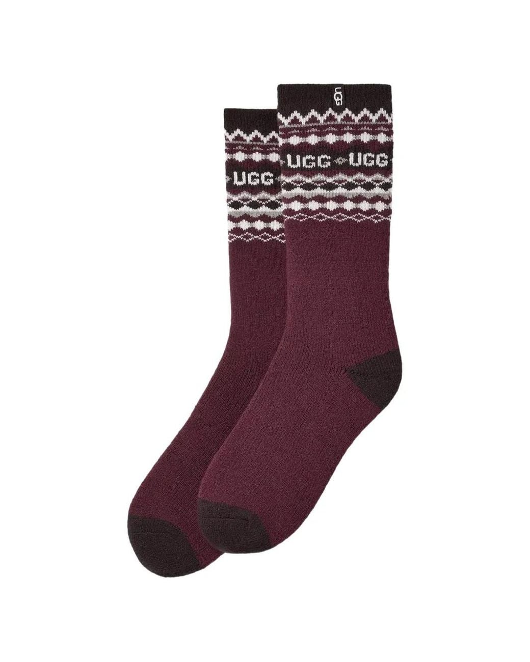 Ugg Purple Keavy Cozy Crew Socks for men