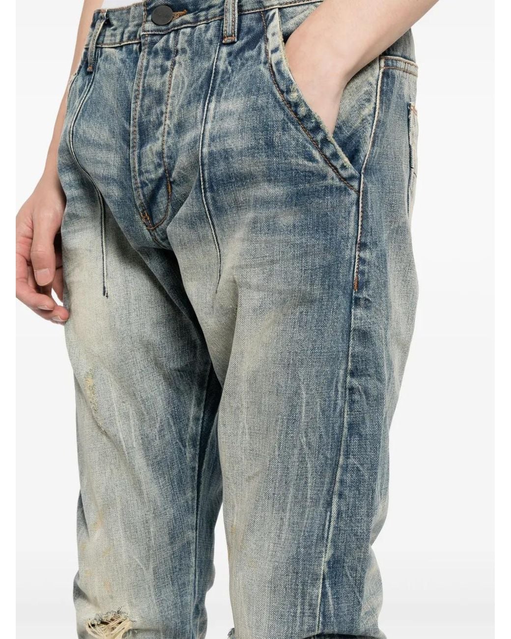 Private Stock Blue The Bowery Jeans for men