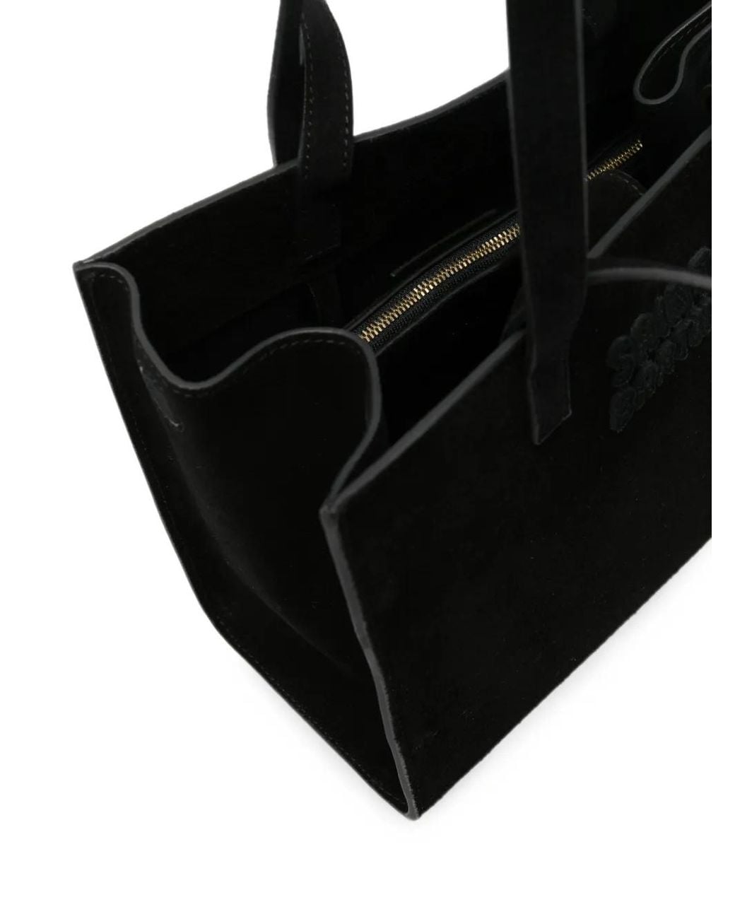 Mc2 Saint Barth Black Suede Tote Bag