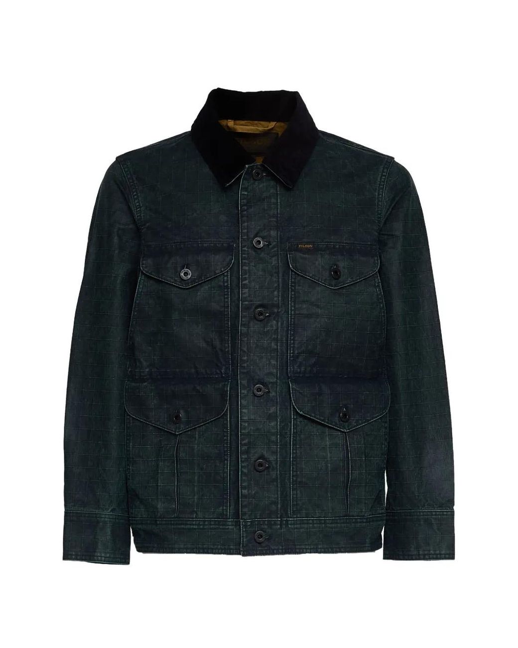 Chaqueta Con Botones Y Cuello De Pana Filson de hombre de color Black