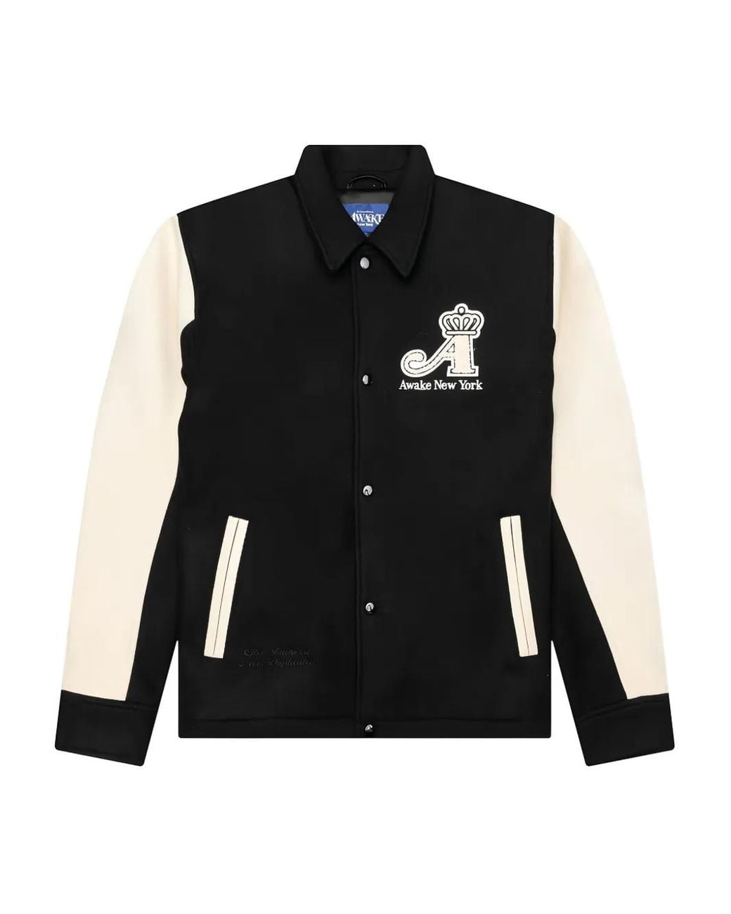 AWAKE NY Black Panelled Bomber Jacket for men