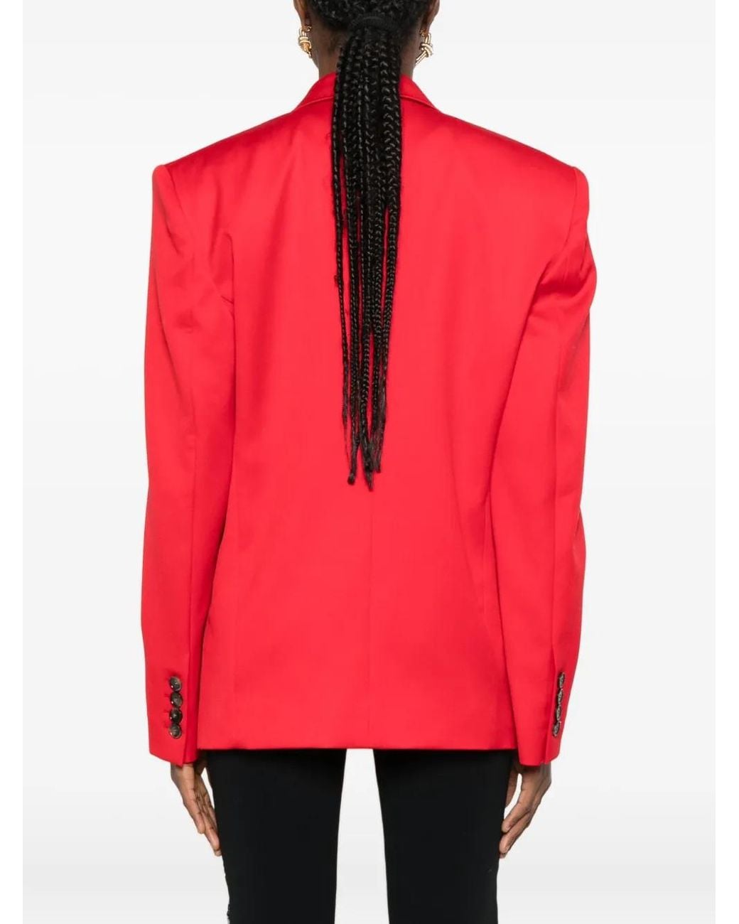 Stella McCartney Red Double-Breasted Blazer