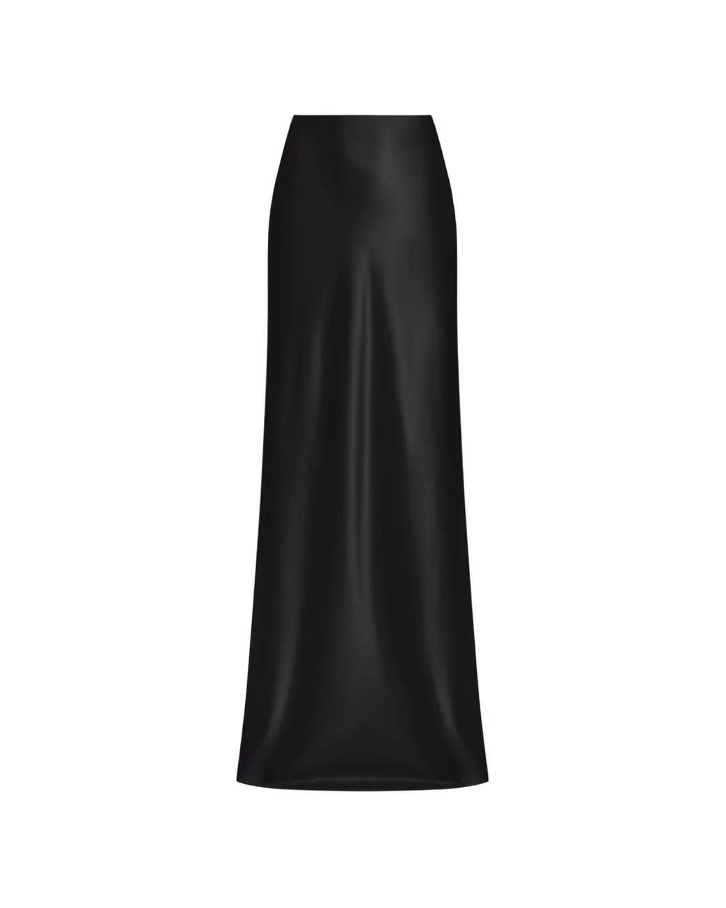 ALEXIA & ANTONIA Black Bias-Cut Maxi Skirt