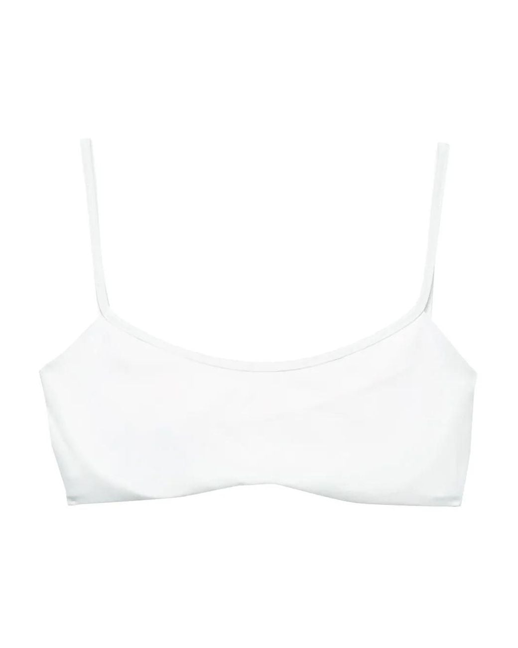 Prada White Bandeau Bikini Top