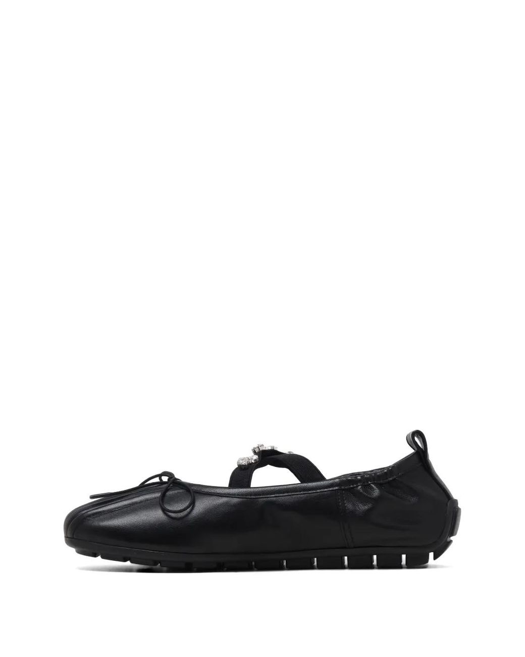 Simone Rocha Black Embellished Ballet Flats