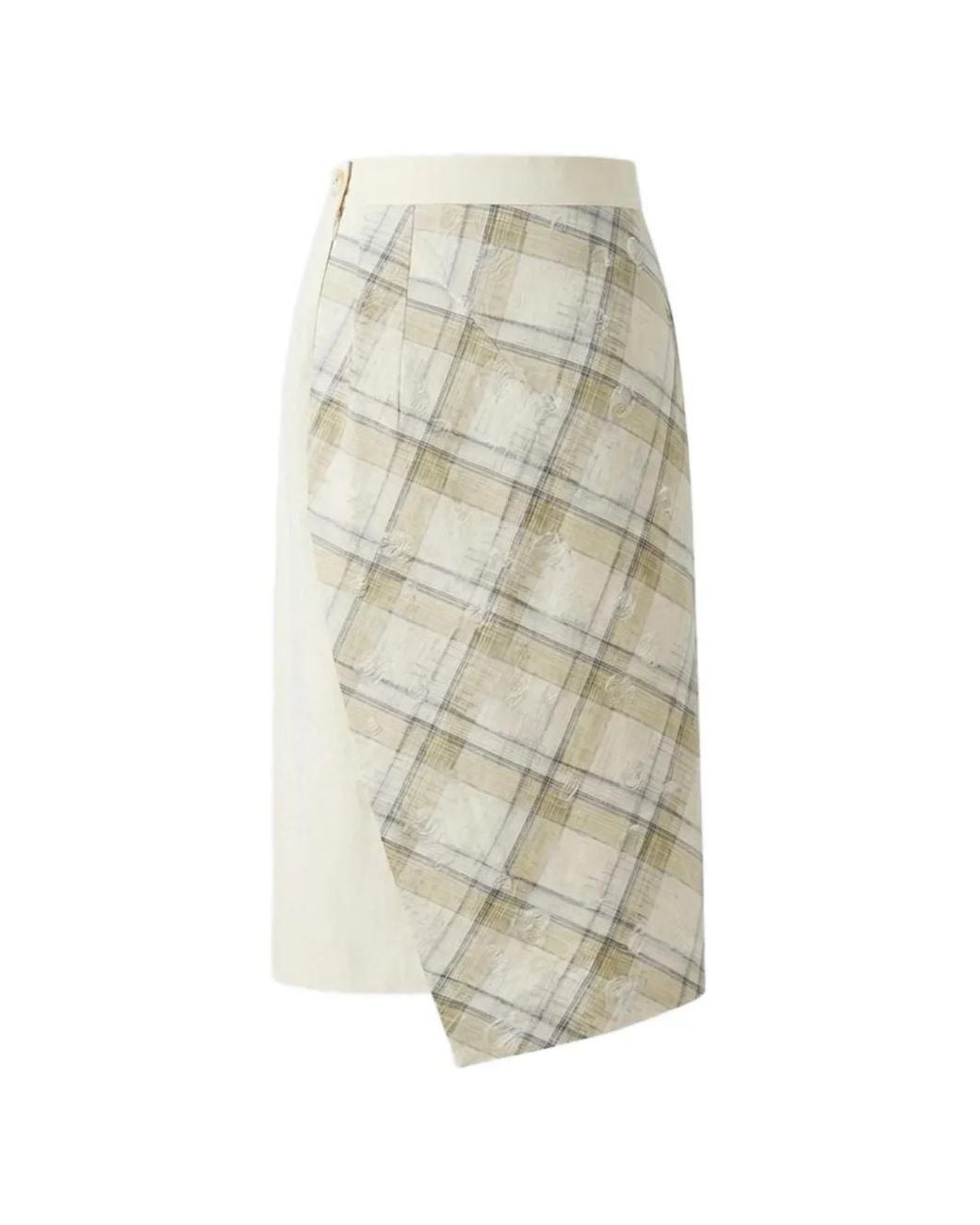 Vivienne Westwood White Infinity Midi Wrap Skirt