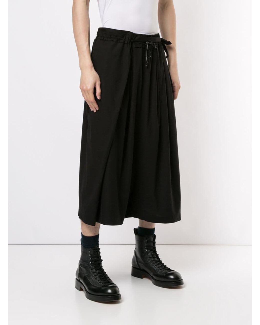 JOE CHIA Drop-crotch Trousers in Black for Men | Lyst