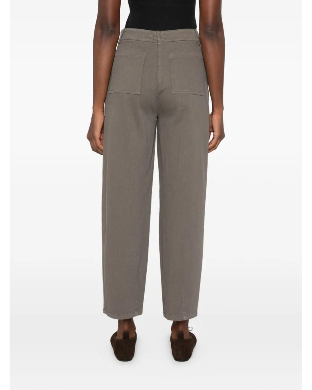 Via Masini 80 Gray Pantalon Slim Crop