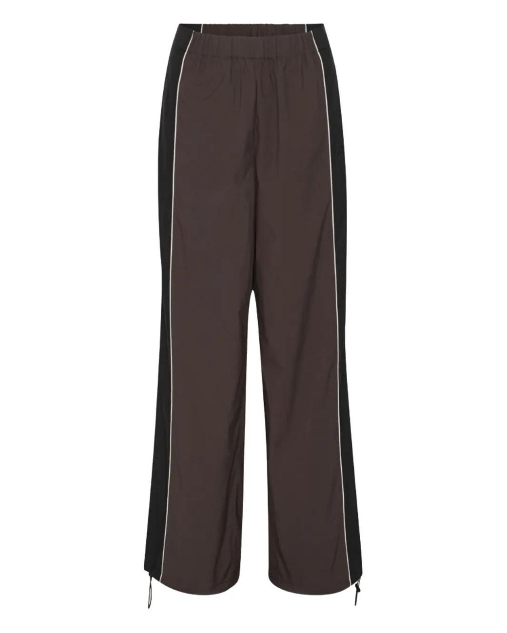 ROTATE BIRGER CHRISTENSEN Brown Crispy Panelled Trousers