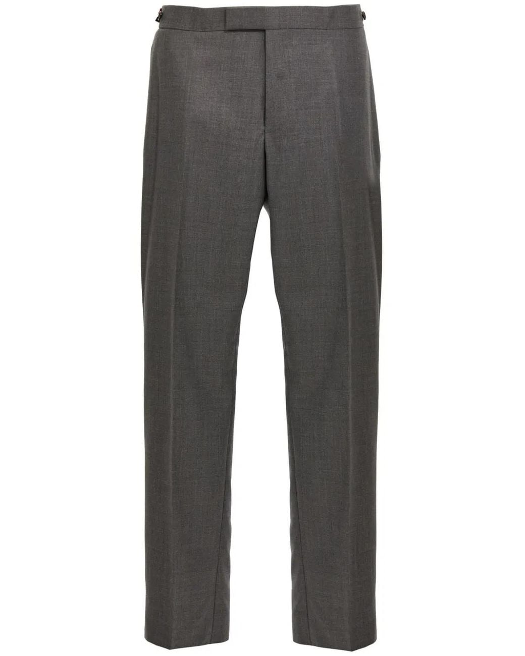 Thom Browne Gray Super 120's Twill Low-Rise Trousers for men