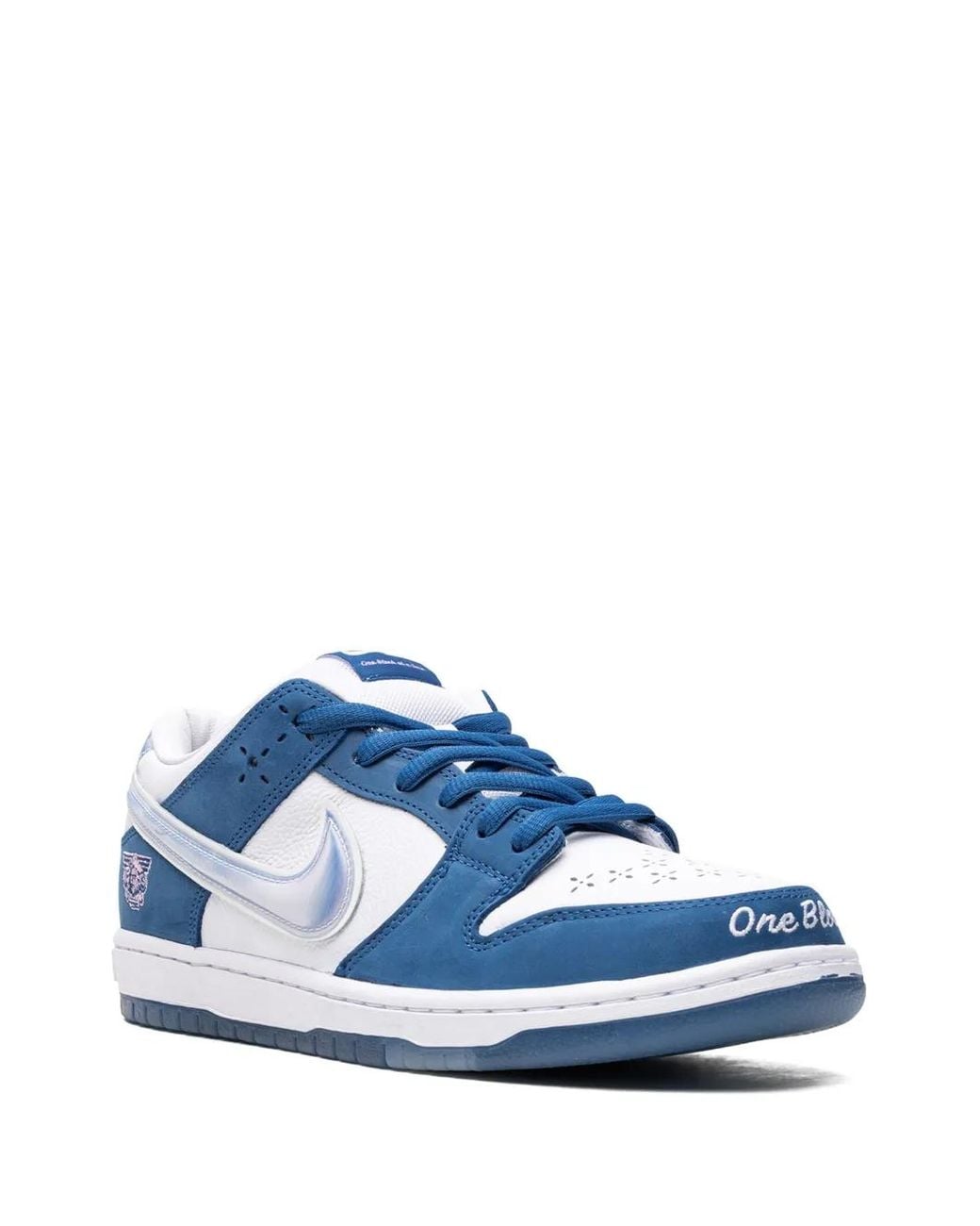 Nike Blue Sb Dunk Low "Born X Raised" Sneakers