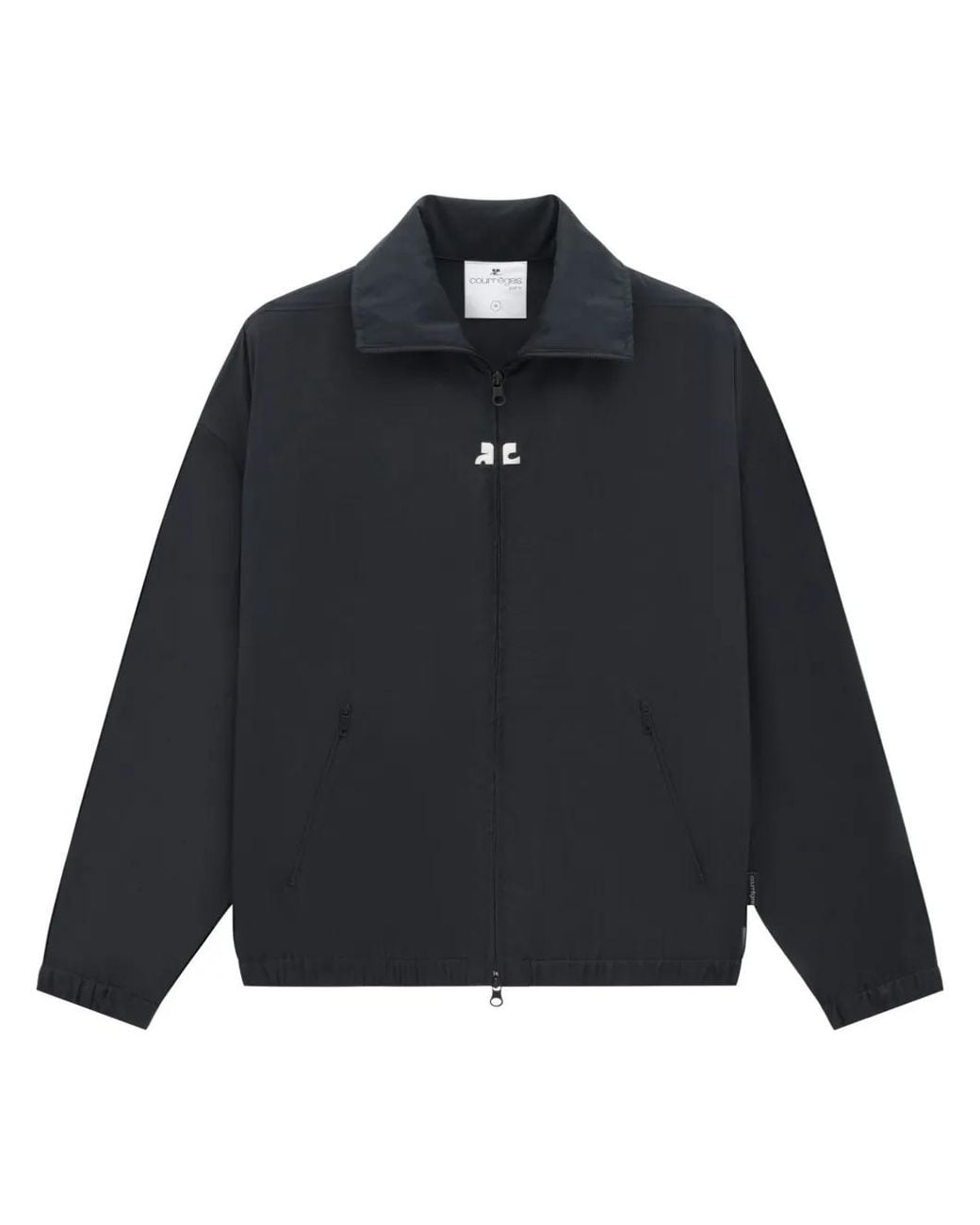 Courreges Blue Vintage Track Nylon Jacket for men