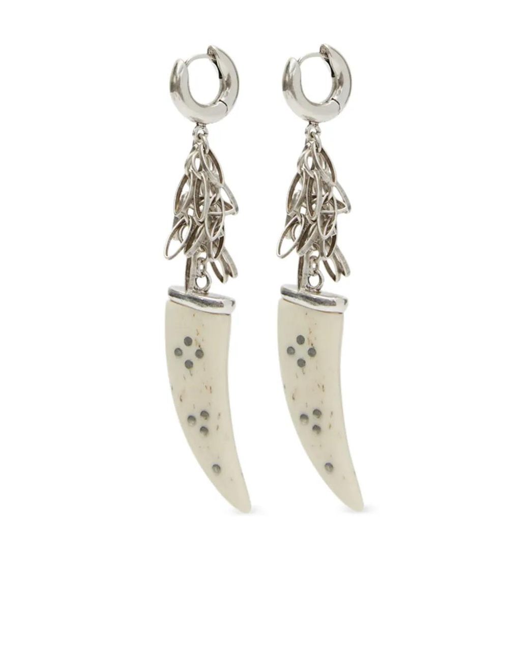 Orecchini A Cerchio Ellen di Isabel Marant in White