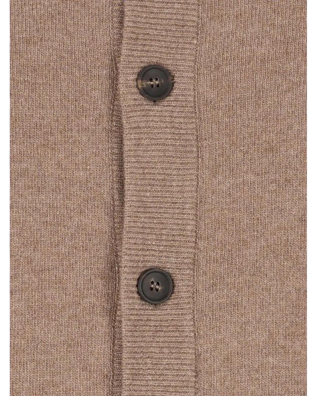 Al Duca D'aosta Gray High-Neck Button-Up Cardigan for men