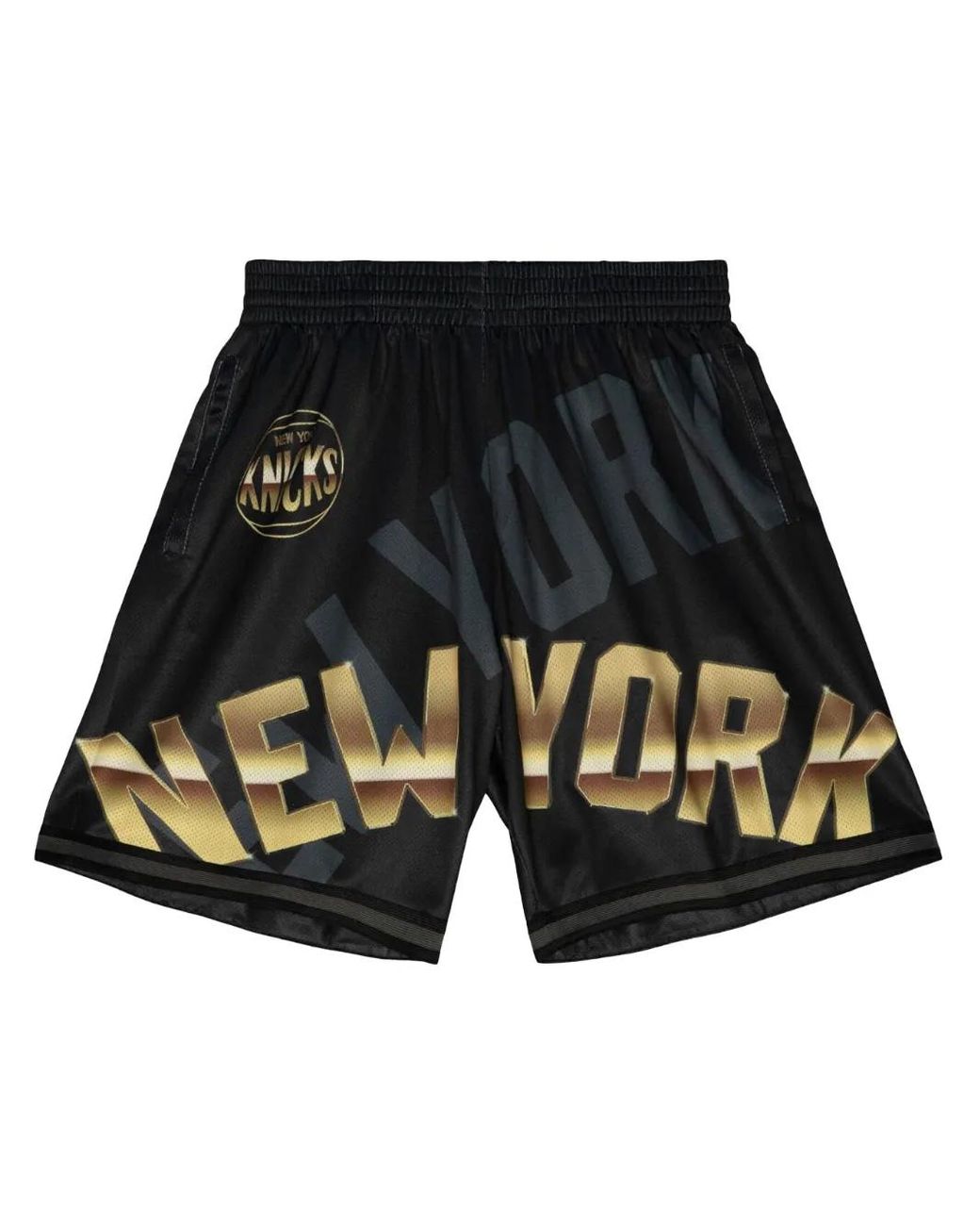 Mitchell & Ness Black "Nba Ny Knicks" Big Face 4.0 Shorts for men