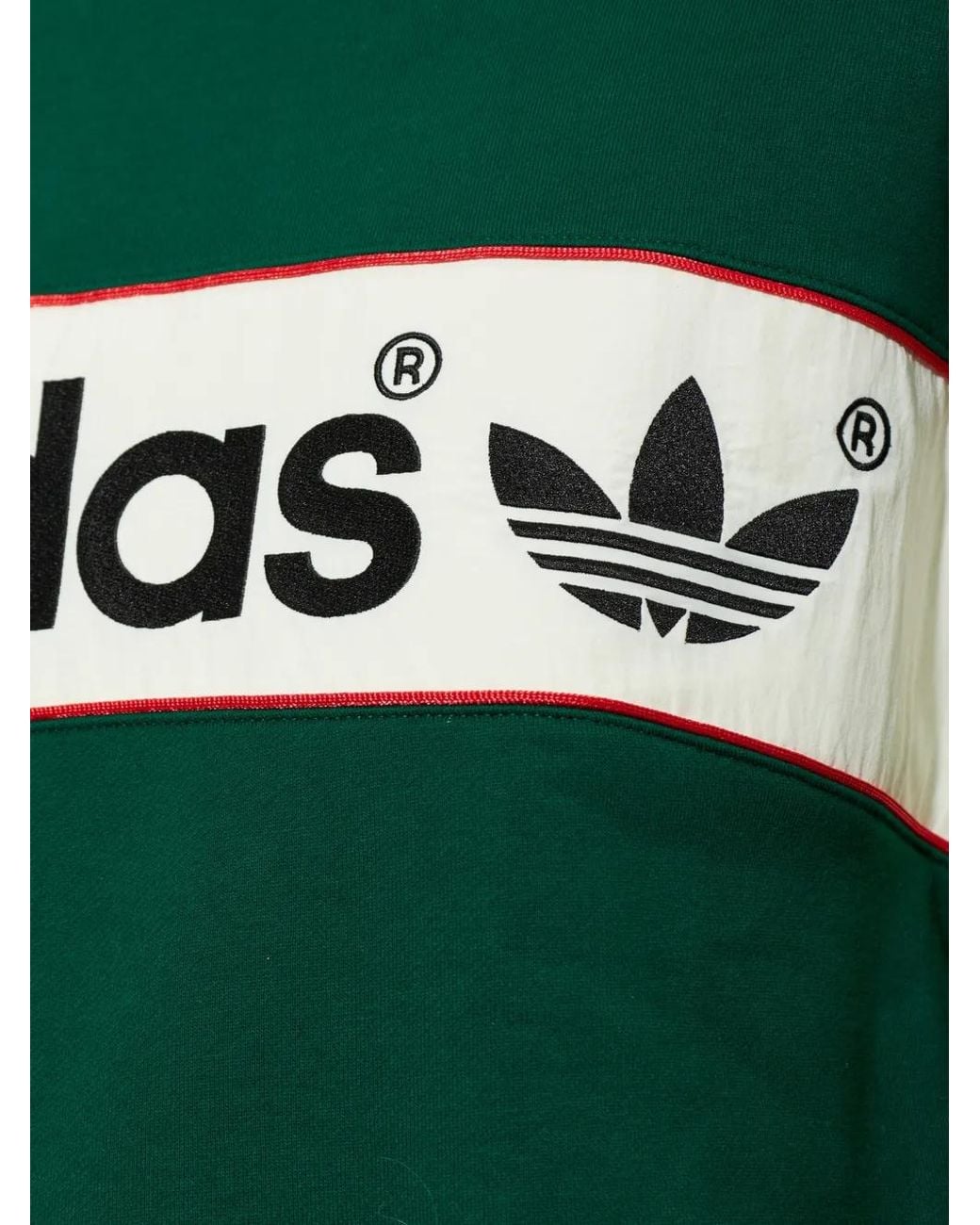 Adidas Green Adisignature Ny Sweatshirt With Crew Neck