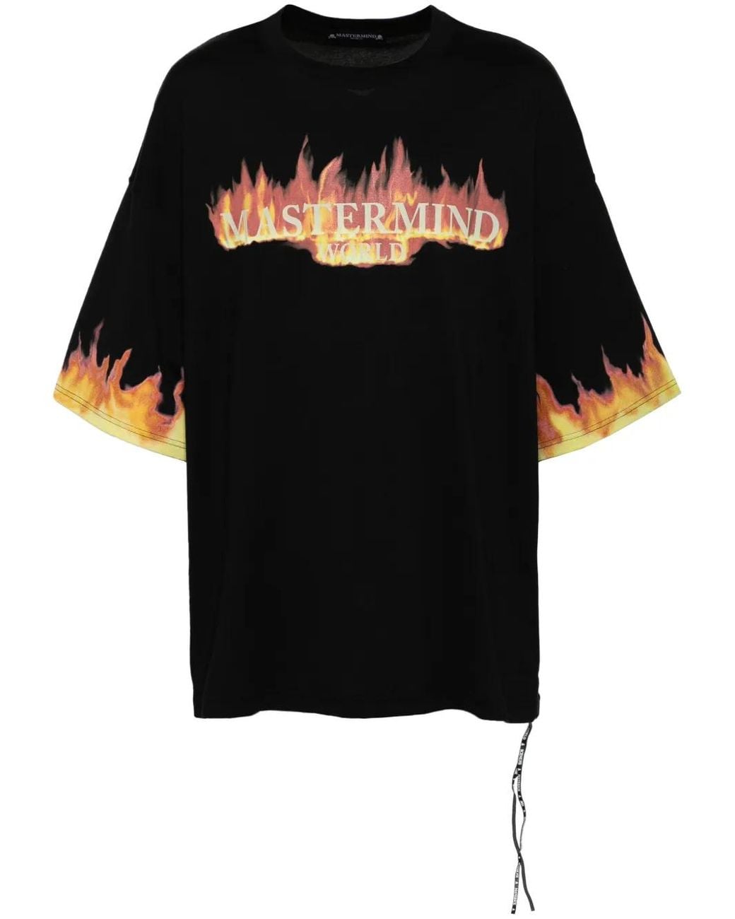 MASTERMIND WORLD Black Logo-Print T-Shirt for men