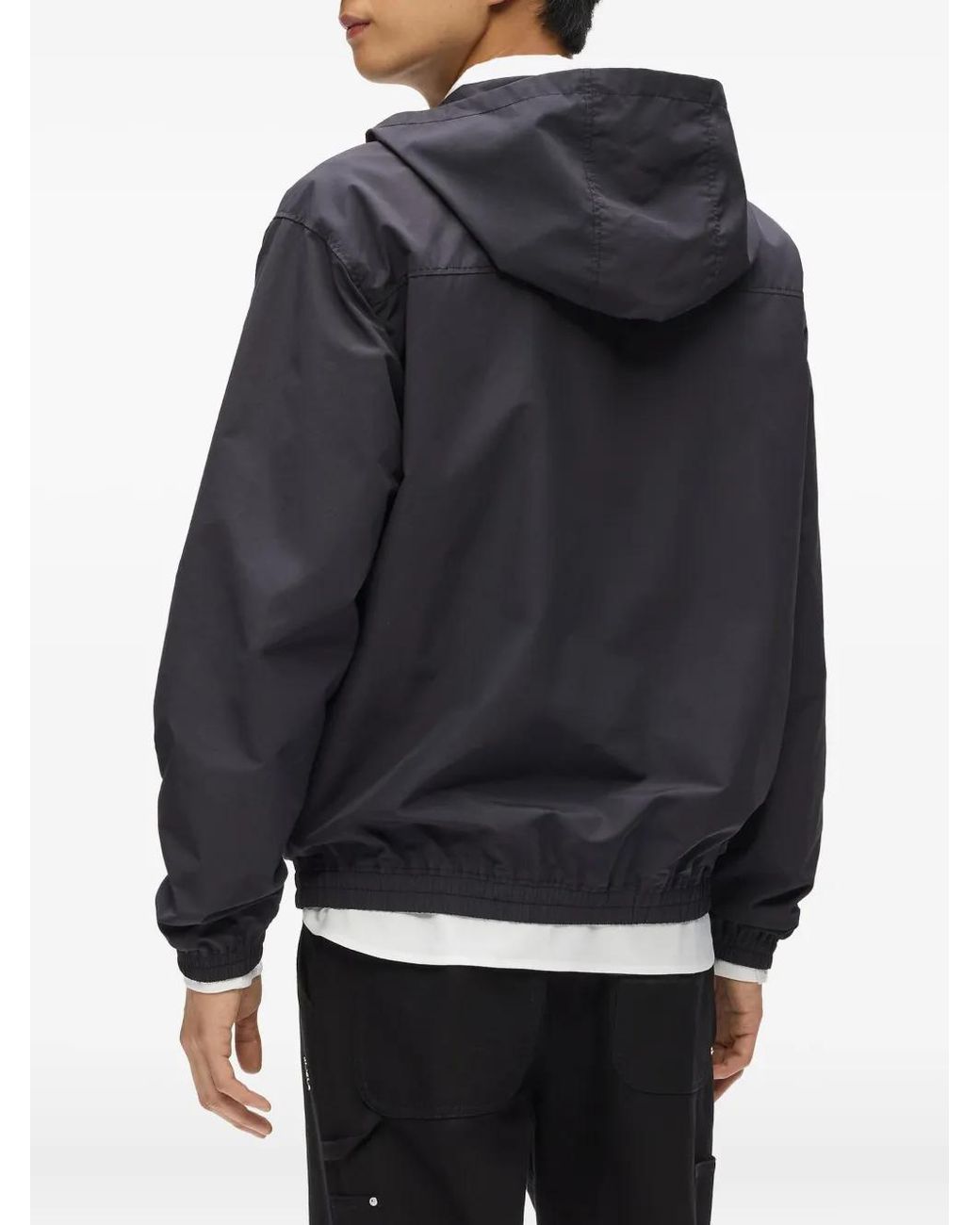 Karl Lagerfeld Blue Ikon Hooded Jacket for men
